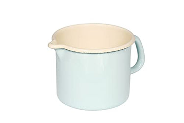 Riess, 0041-006, Schnabeltopf 14, CLASSIC - BUNT/PASTELL, Farbe Türkis, Durchmesser 14 cm, Höhe 12.5 cm, Inhalt 1.7 Liter, Emaille, Induktion im Sale